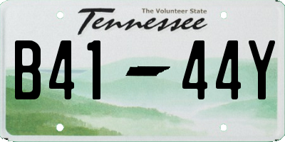 TN license plate B4144Y
