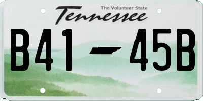TN license plate B4145B