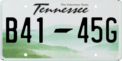 TN license plate B4145G