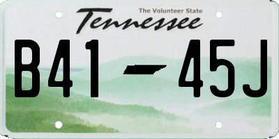 TN license plate B4145J