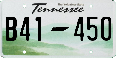 TN license plate B4145O