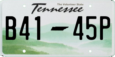TN license plate B4145P