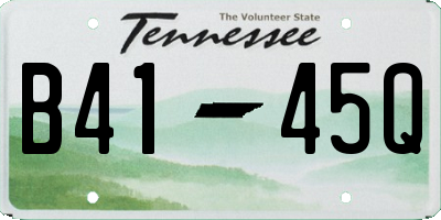 TN license plate B4145Q