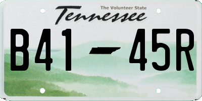 TN license plate B4145R