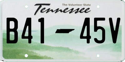 TN license plate B4145V