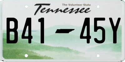 TN license plate B4145Y