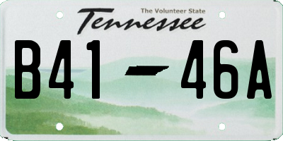 TN license plate B4146A