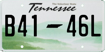 TN license plate B4146L