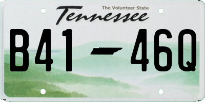 TN license plate B4146Q