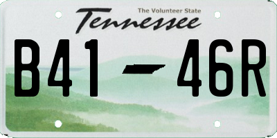 TN license plate B4146R