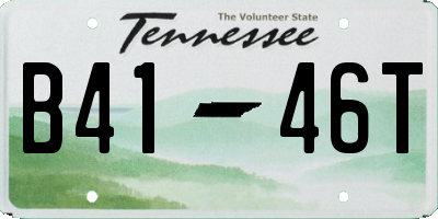 TN license plate B4146T