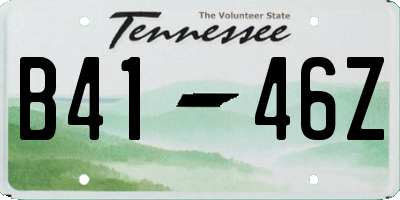 TN license plate B4146Z