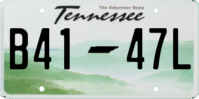 TN license plate B4147L