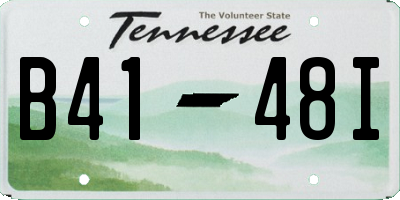 TN license plate B4148I