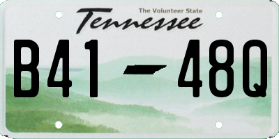 TN license plate B4148Q
