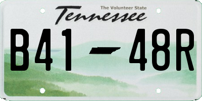 TN license plate B4148R