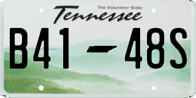 TN license plate B4148S