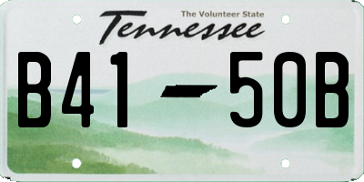 TN license plate B4150B