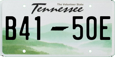 TN license plate B4150E