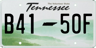 TN license plate B4150F