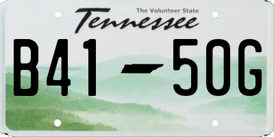 TN license plate B4150G