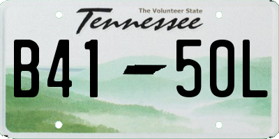 TN license plate B4150L