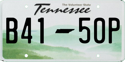 TN license plate B4150P