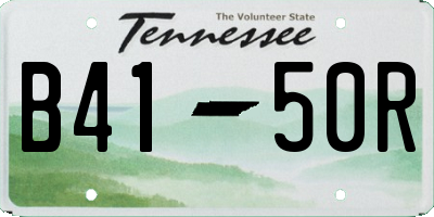 TN license plate B4150R