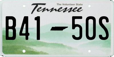 TN license plate B4150S