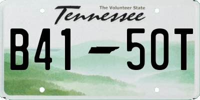 TN license plate B4150T