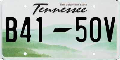 TN license plate B4150V