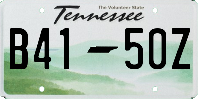 TN license plate B4150Z