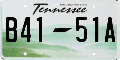 TN license plate B4151A