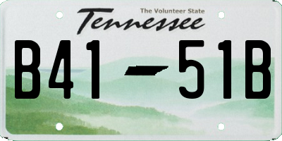 TN license plate B4151B