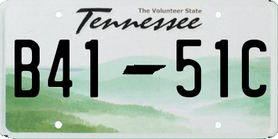 TN license plate B4151C
