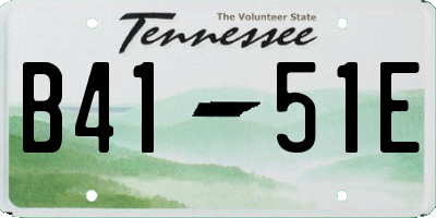 TN license plate B4151E