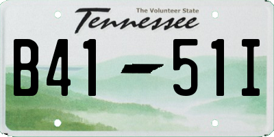 TN license plate B4151I