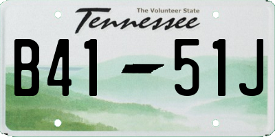 TN license plate B4151J