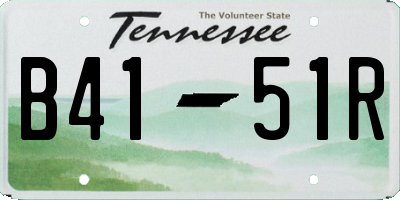 TN license plate B4151R