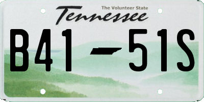 TN license plate B4151S