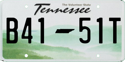 TN license plate B4151T