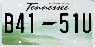 TN license plate B4151U