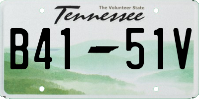 TN license plate B4151V