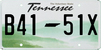 TN license plate B4151X