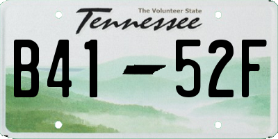 TN license plate B4152F