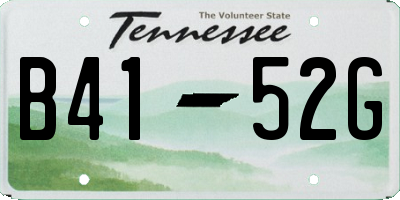 TN license plate B4152G
