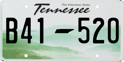 TN license plate B4152O