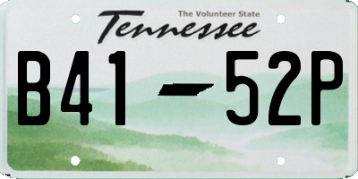 TN license plate B4152P
