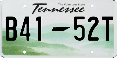 TN license plate B4152T