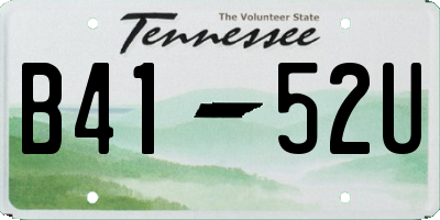 TN license plate B4152U